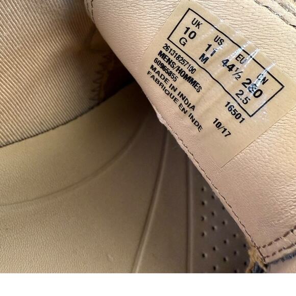 Clarks Artisan Mens Size 11 Suede Oxford Dress Shoes Laced Up Brown Classic - Picture 11 of 12